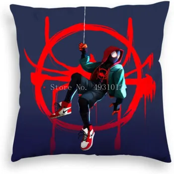 Cartoony спайдърмен, калъфка с изображение на човека-паяк, декоративен диван за спални, подарък за малки момчета, 45x45 см
