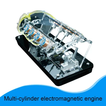 V-образен електромагнитен двигател може да работи с 4-литров 8-цилиндров 12-цилиндров двигател Модел двигател научно-популярен модел