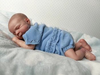 NPK 48 см Новородено Бебе Кукла Реборн Паскал Заспиване на Детето Реалистичен Истински Дете Меки На Допир Нарисувани Ръчно Косата