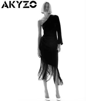 Женствена рокля макси Y2K, однотонное, с прерязано с едно рамо, без табли, женски асиметрични елегантни вечерни рокли с гореща като пробиване, лято 2023