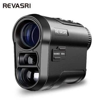 Лазерен далекомер REVASRI Golf 600 м, акумулаторна батерия, вибрация заключване на наклона и флагштока за игра на голф, лов, стрелба