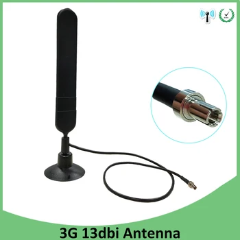 Grandwisdom 3G, 4G LTE Антена 13dbi SMA Штекерный Конектор Антена 698-960/1700-2700 Mhz ИН магнитно основата на 3 М Прозрачна Издънка Antena