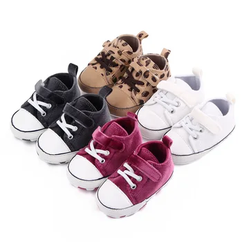 Детски парусиновые класически маратонки, спортни обувки за бебета момчета и момичета, обувки за първите разходки, устойчива на плъзгане детски обувки за бебета