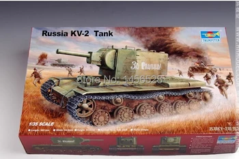 модел trumpeter 00312 РУСИЯ kv-2 комплекти за монтаж на модели на танкове Комплекти мащабни модели на сгради
