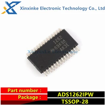 ADS1262IPW Ситопечат: 1262 чип аналогово-цифров преобразувател TSSOP-28 -ADC 32 бита, 38 Kbps ADC ADS1262 Абсолютно нов оригинал