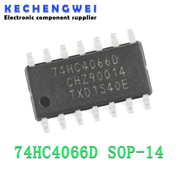 10ШТ 74HC4066D SOP14 74HC4066 СОП SN74HC4066DR СОП-14 SMD нова и оригинална чип
