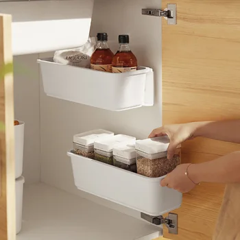 Кухненски стойка за съхранение чекмеджето, органайзер под мивка, шкаф за баня, стенни срока за съхраняване, спестяване на пространство, кутии за кабинет