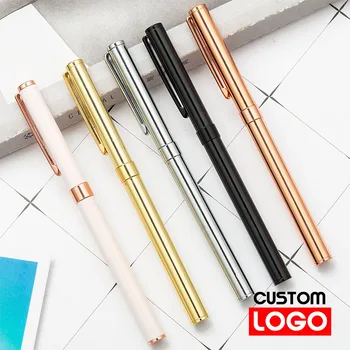Химикалка писалка 0,5 мм, индивидуален лого, безплатен гравиране химикалка за подпис, бизнес-офис, училище подаръци, рекламни дръжка, канцеларски материали