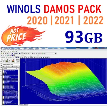 ГОЛЯМА предпоставка обем 93 GB WINOLS DAMOS PACK 2022 | 2021 | 2020 Карта за чип-тунинг - НОВ пакет Damos-Big-Archive