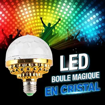 Цветна автоматично завъртане на живописна диско лампа RGB лампа за парти с осветление за led проекция Вечер DJ диско-crystal