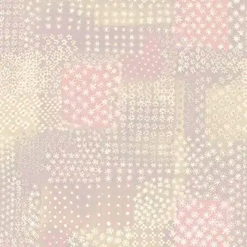 Розови тапети в стил мозайка с флорални принтом, тапети за дома