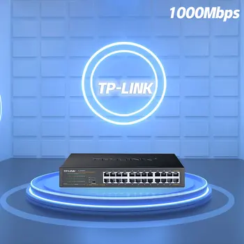 Полногигабитная Мрежова IP камера TP-LINK TL-SG1024DT, 24-портов Суич, Мрежови кабел с дължина 1000 М, Сплитер локална мрежа, Ethernet HUB, VLAN Поддръжка