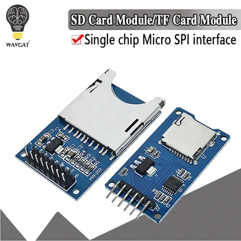 Такса за разширяване на паметта WAVGAT Micro SD карта памет Micro SD TF за защита на модул памет SPI за насърчаване на Arduino