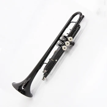На едро тръбен инструмент е с добро качество-евтиният инструмент Bb черен цвят тръба