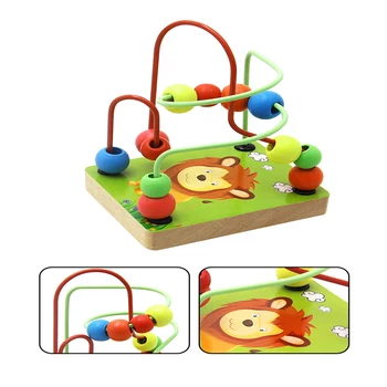 Направи си сам, цветни мультяшная дървена мини-топчета, развитие на математически играчка, модел за деца, играчки за ранно обучение